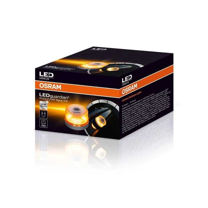 LED аварийна сигнална лампа Osram Road Flare LEDSL102 1W 9V
