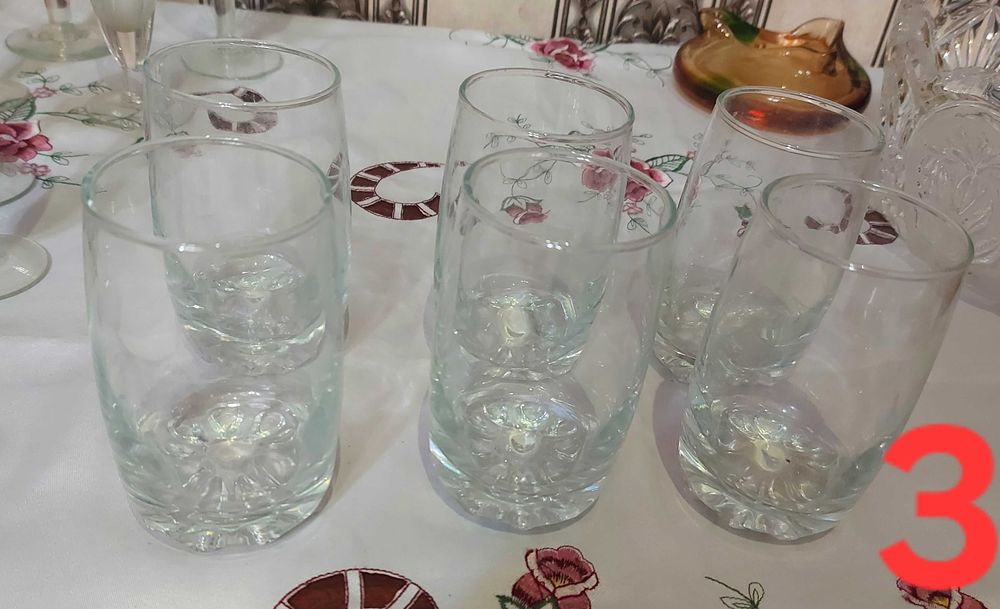 Стаканы разные, 5 разных комплектов.