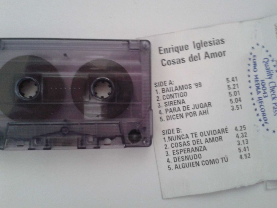 Lot 2 casete audio originale de colectie Enrique Iglesias