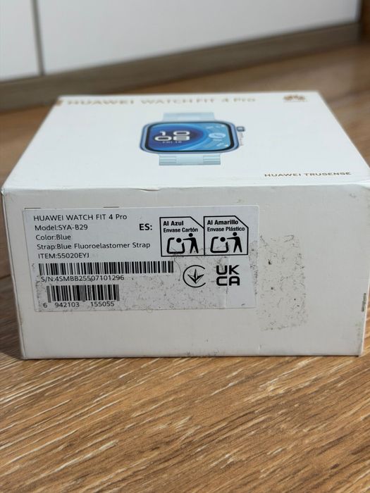 Smartwatch HUAWEI Watch Fit 4 Pro, GPS, Android/iOS, Blue