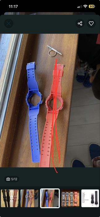 Каишка безел Casio G-shock-GA100,GA110,GA120верижка часовник