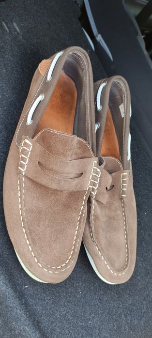 Туфли замшевые коричневые