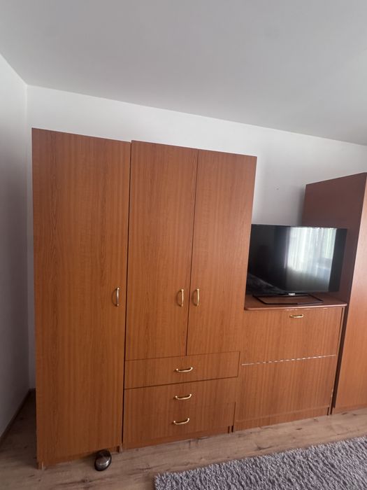 Mobila dormitor cu pat si birou