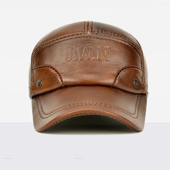 Мужская кепка из 100% натуральной кожи мужской шапка зимний осенний