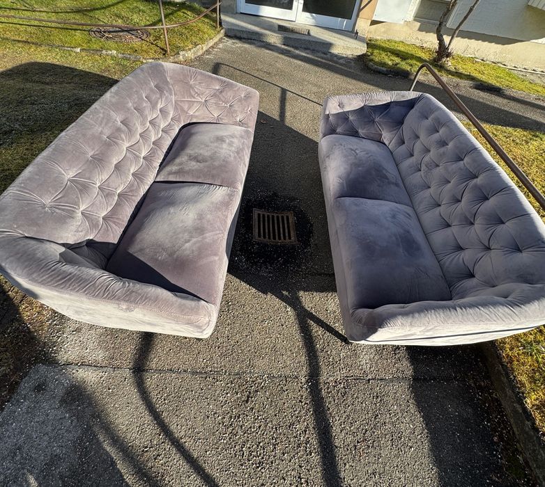 Set două Canapele tip Chesterfield