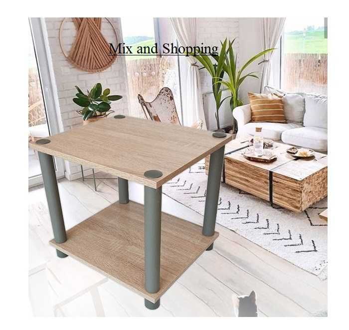 Холна маса, 2 рафта, 2 цвята, помощна масичка