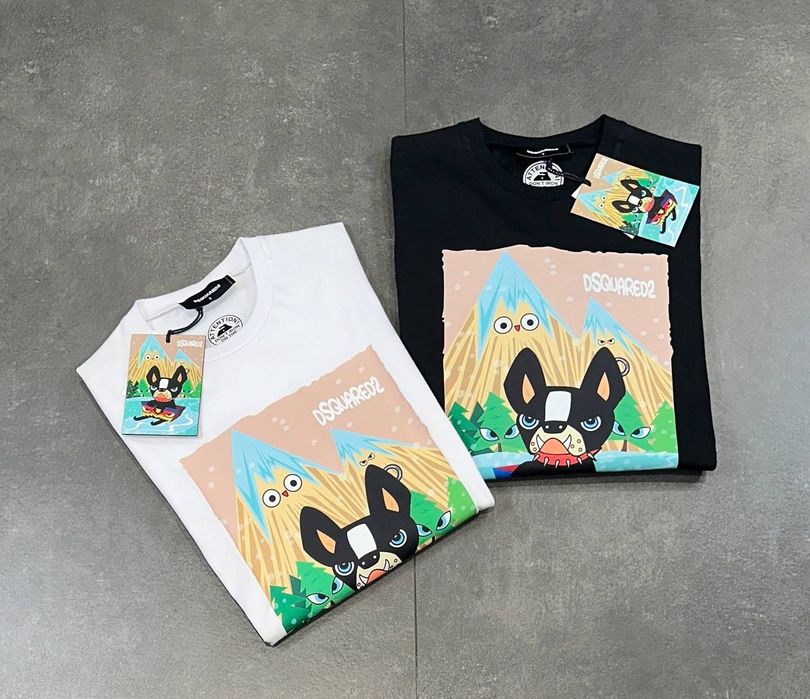 Tricouri Dsquared2 Calitate Superioara Bumbac 100 % Noile Colectii
