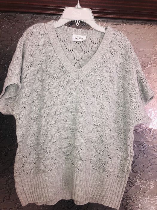 Pulover Gina Benotti gri cu sclipici