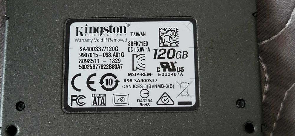 Kingston  SSD 120Gb fuctional