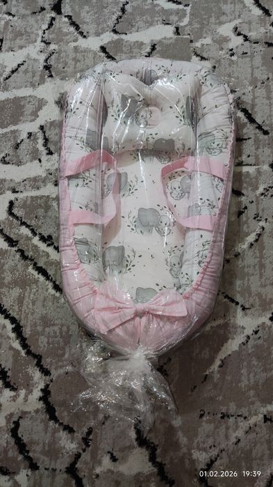 Гнездо с подушкой для новорожденных (0-6 мес.)