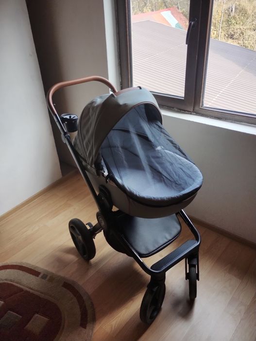 Cărucior bebeluș krausman 3in1 Topaz lux gri