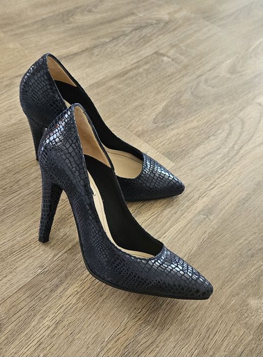 Pantofi stiletto bleumarin Gemelli, mărimea 34