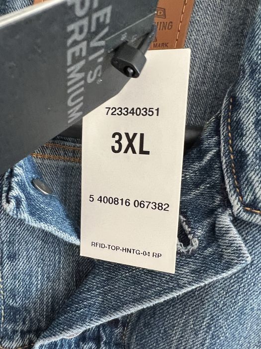 Levis джинсовая куртка, 3XL