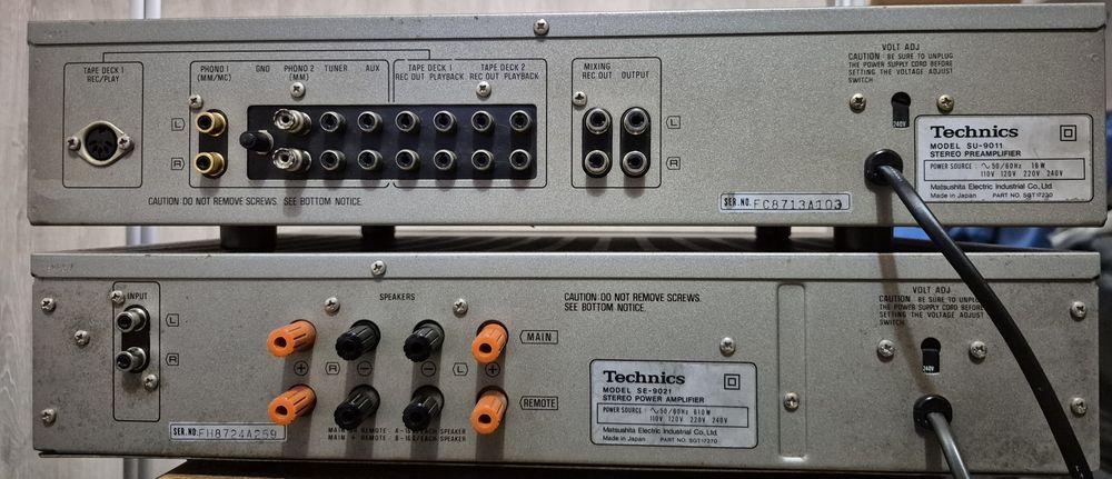 Amplificator putere și preamplificator Technics SE 9021-SU9011