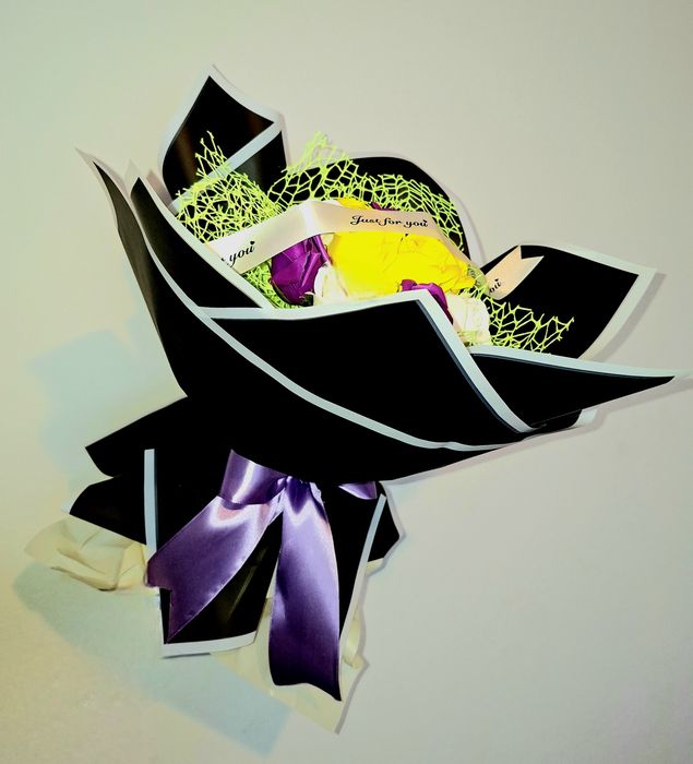 Trandafiri sapun, buchet, 90 lei