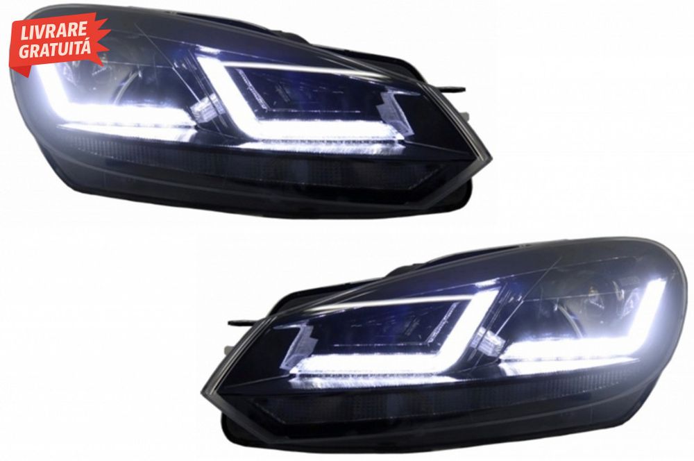 Faruri Osram LED Negre LEDriving Semnal Dinamic si Grila Centrala VW G