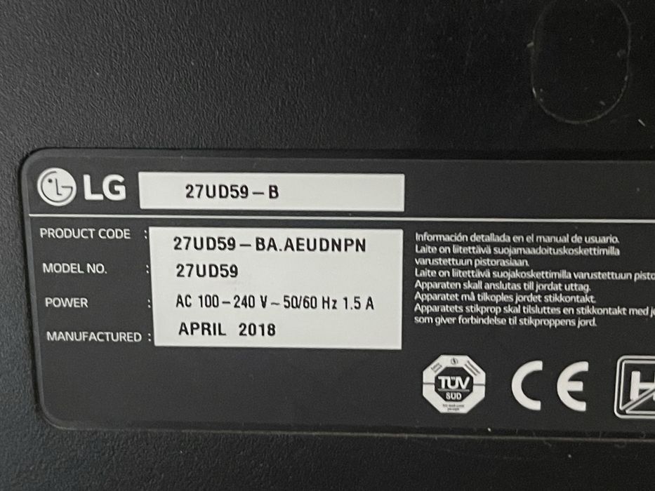 Monitor LG led ips 4k 27 inch cu defect vizual 27UD59 3840x2160