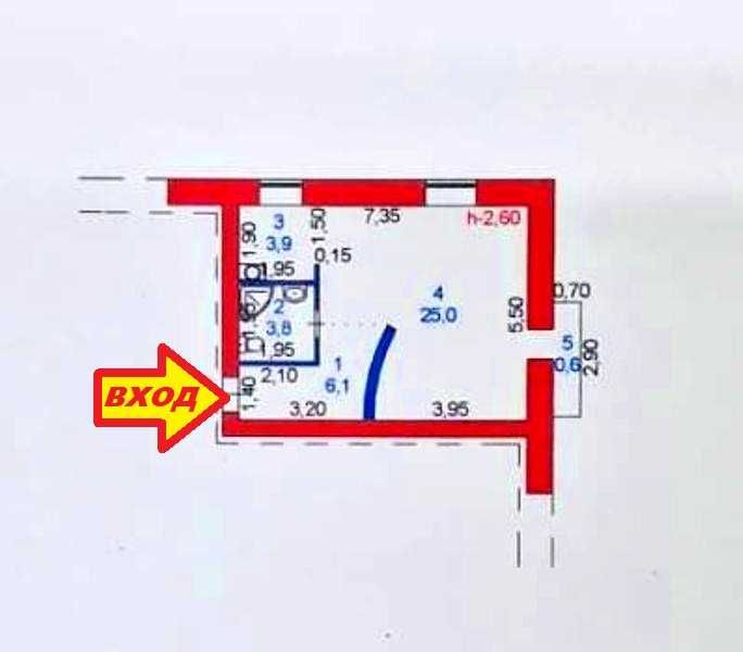 Полуторка Центр  4 этаж