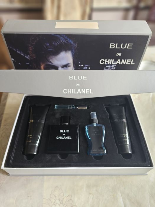 Blue De Chilanel atiri va kremi 5 tasi  1 ta to'plamda