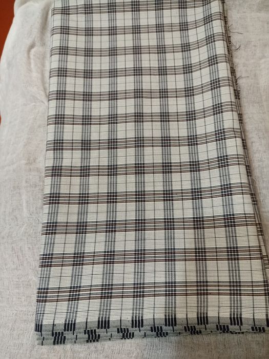 отрезы: ткань костюмная в клетку, акриловая ткань " Букет"