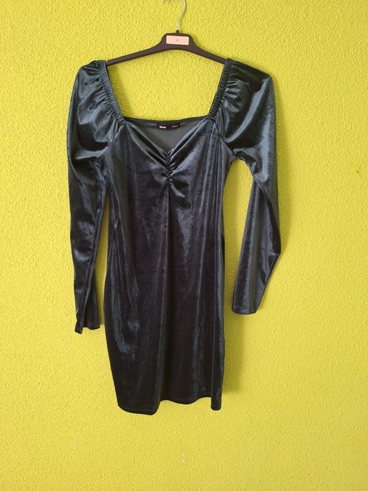 Rochie catifea verde