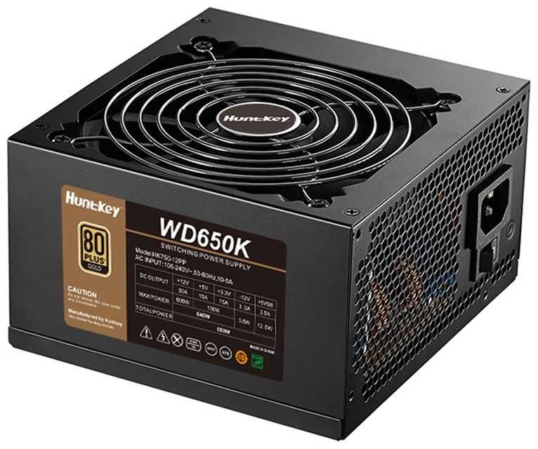 блок питания 650 ватт золото huntkey