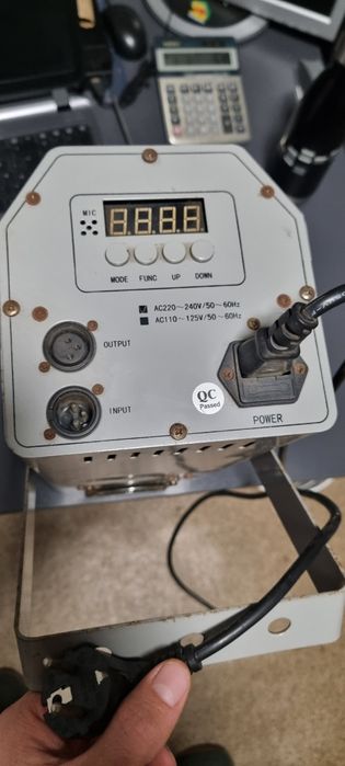 Scanner blue tech, moving head, lumina disco