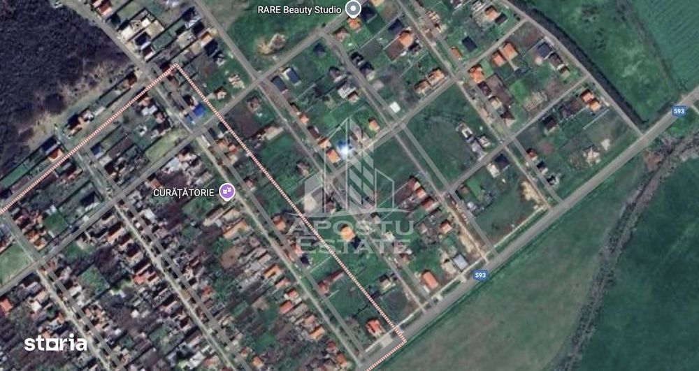 Parcela 1000 mp, vatra satului, case noi, Peciu Nou