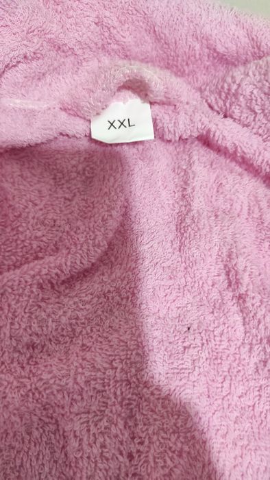 Дамски памучен розов халат размер XL
