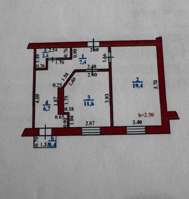 Продажа 2-комнатной квартиры
