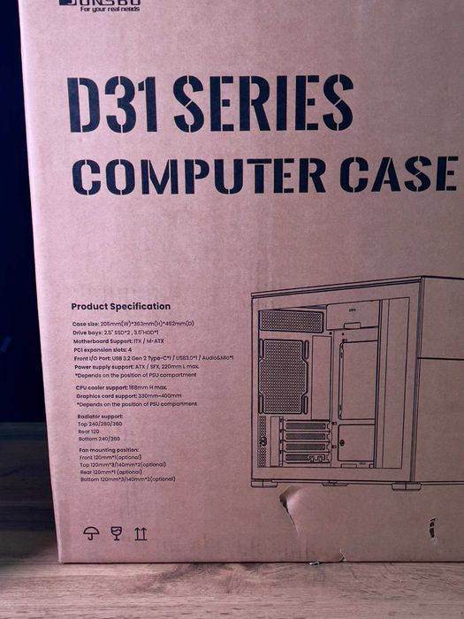 Корпус для ПК Jonsbo D31 White | mATX | Астана