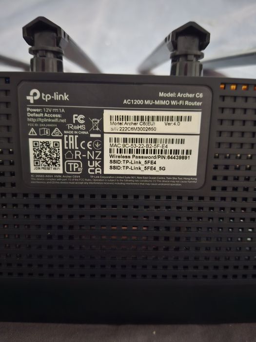 Tp link archer c6 ac1200 mu mimo wifi router