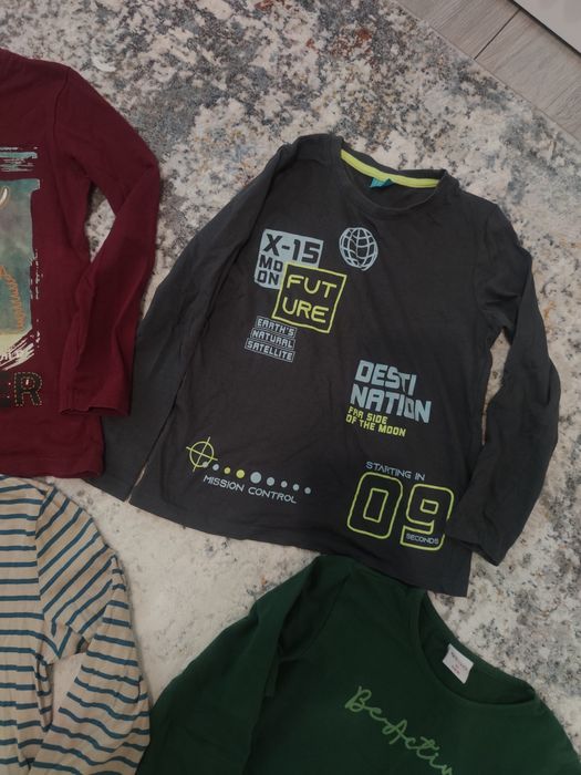 Всичко за 15 лв! Блузи с дълъг ръкав- 128 см. 7/8 г.