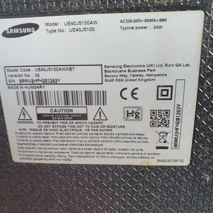 Tv Samsung  defect