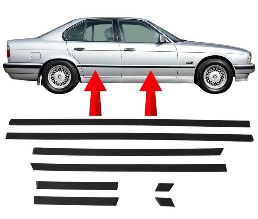 Молдинги двери бмв Е34