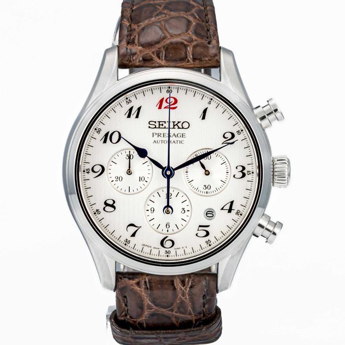 Seiko Presage Chronograph 42mm White Dial SRQ025J1