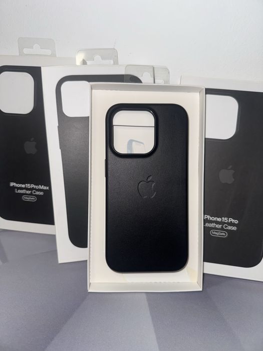 Apple Leather Кожен калъф за iPhone 15 / 15 PRO, PLUS и PRO MAX