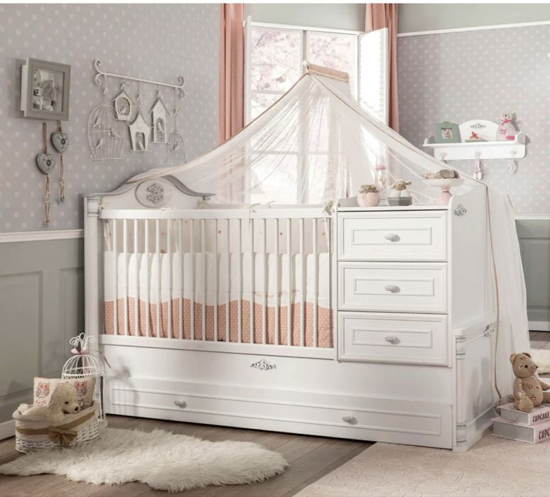 Бебешка трансформираща кошара Romantic