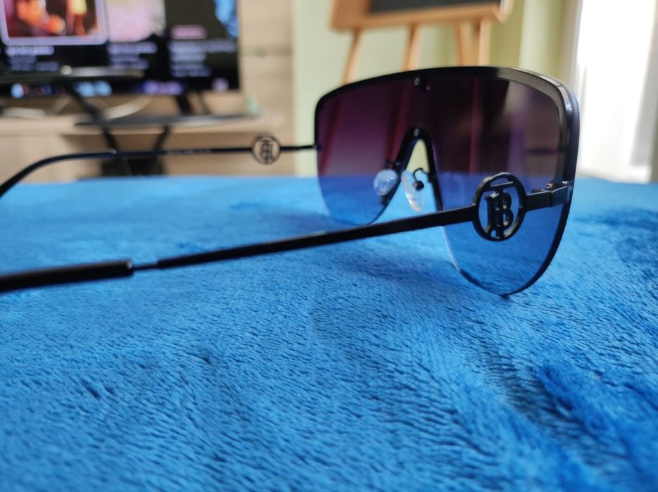 Burberry rimless shield sunglasses