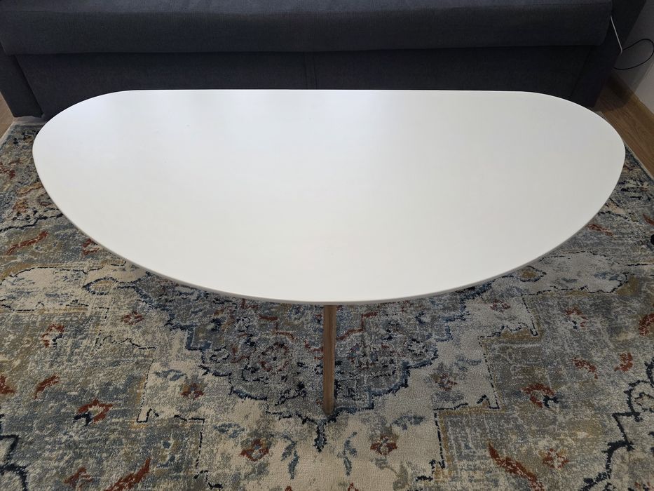 Masa Jysk LEJRE 60x120 alb/stejar natur