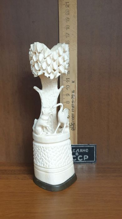 Карандашница резьба по кости