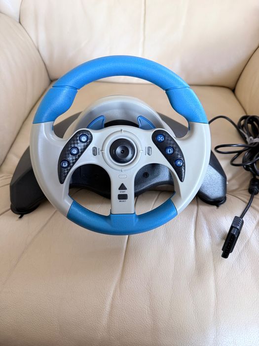 Mad Catz MC2 MicroCon волан + педали + игра подарък (PS2)