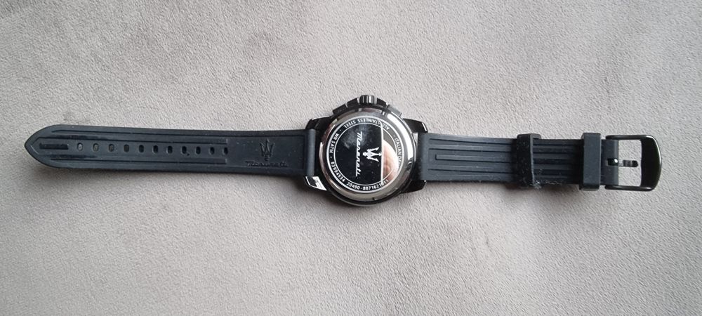 Часовник Maserati Stile, хронограф, 45 мм черно PVD покритие