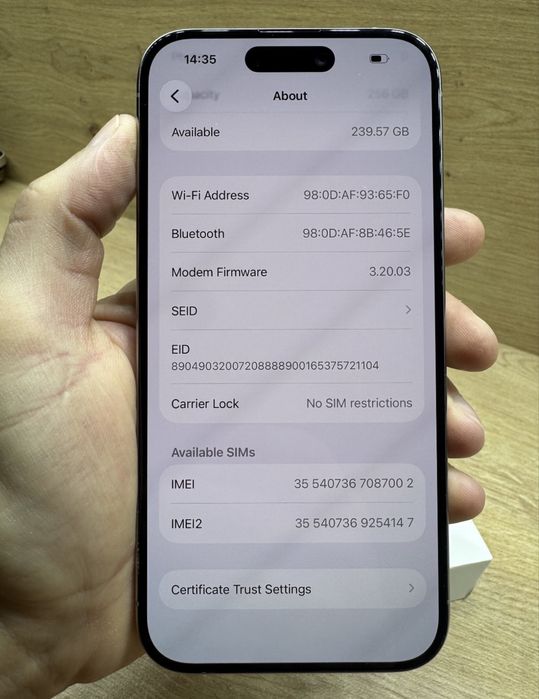 Vand/Schimb 15 pro natural titanium