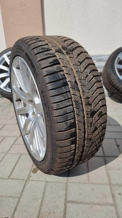 Set Roti Audi A5 8T B8 (jante folosite+anvelope iarna noi)/ 8.5J×18, ET29, 5×112