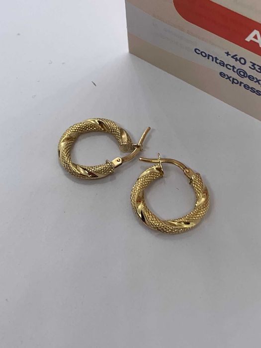 Cercei aur 18K 1.66g (Ag4 Dacia B.51567) Garantie 2 ani