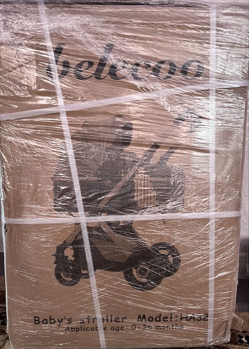 Коляска трансформер Belecoo Ha321, цвет черный