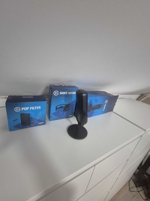 Microfon Elgato Wave 3 + Pop Filter+ Shock Mount