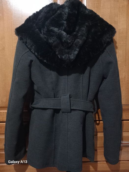 Дамско палто, сиво