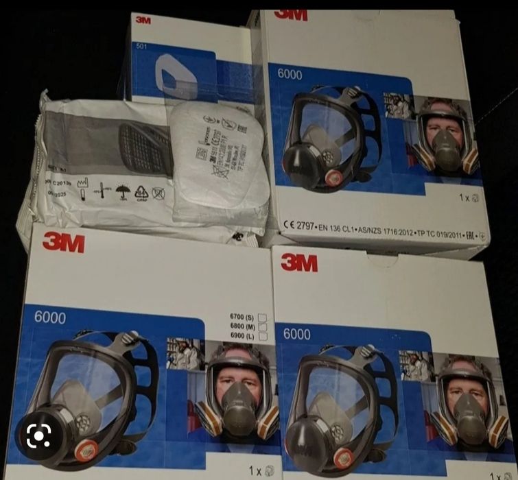 Masca 3M 6800 Full Face integrala cu vizieră + accesorii full